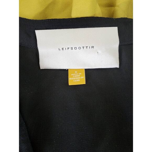 Anthropologie Leifsdottir Silk Cold Shoulder Dress Size 6 - Picture 8 of 10